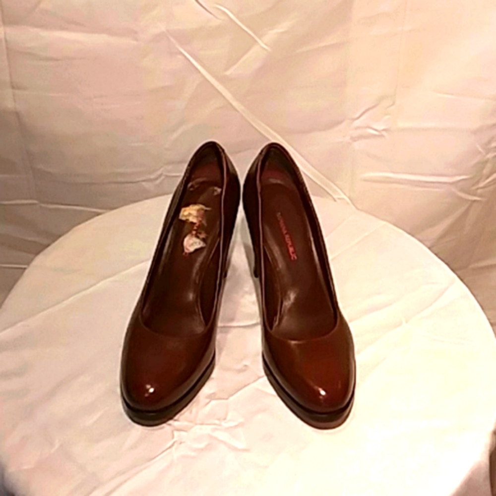 Like New Banana Republic Brown Leather Heels Size 6.5